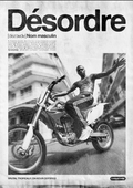 Black and white brutalist poster inspired by Reunion Island culture